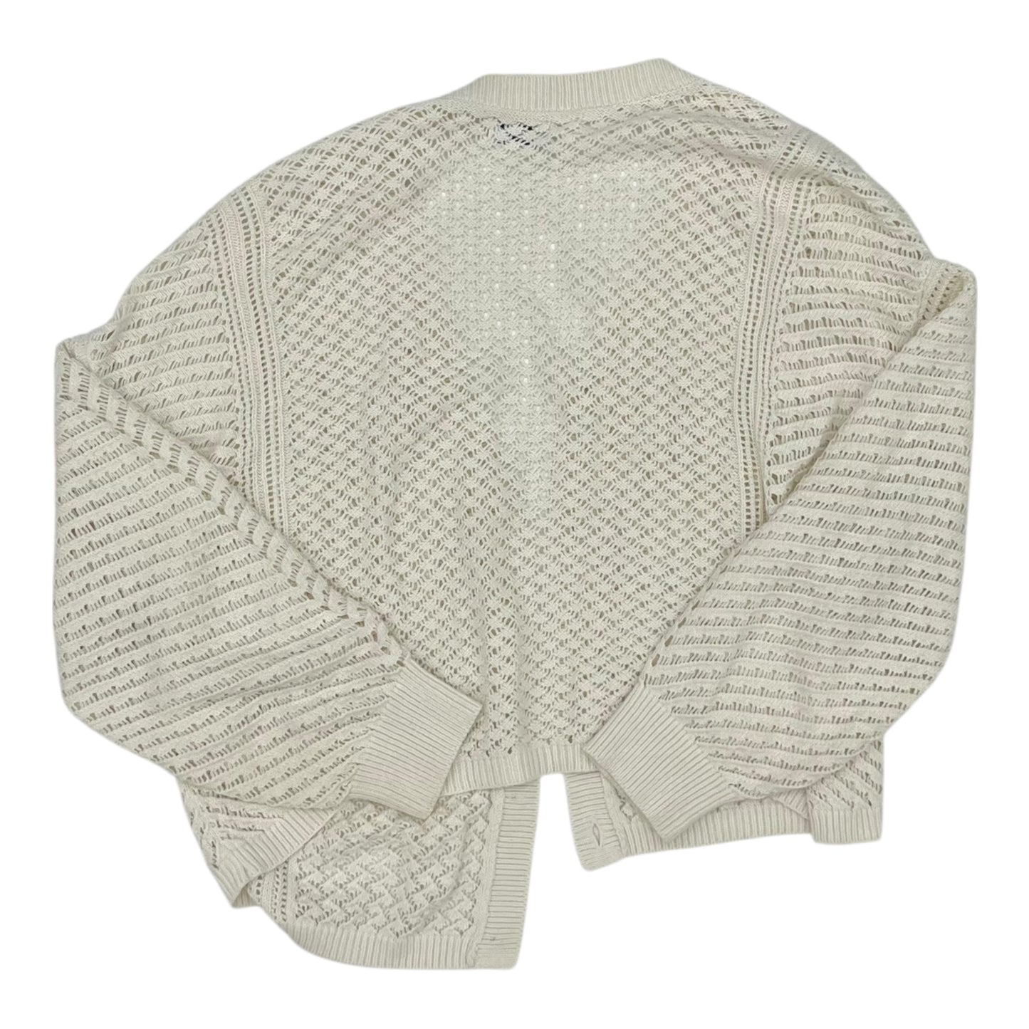Sweater Cardigan By Sonoma In Cream, Size:Xxl