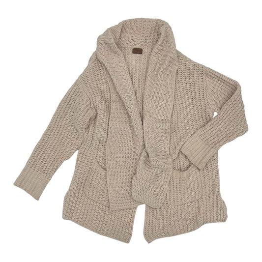 Sweater Cardigan By Pol In Cream, Size:L
