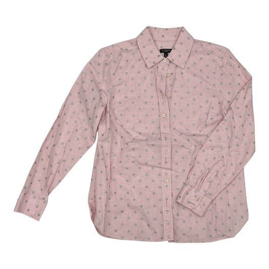 Blouse Ls By Talbots In Pink & Silver, Size:Sp