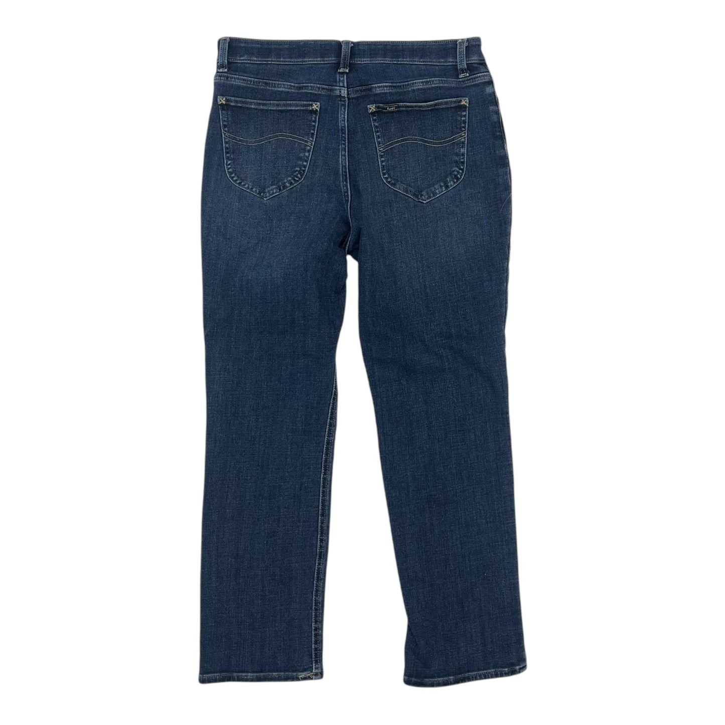 Jeans Straight By Lee In Blue Denim, Size:12P