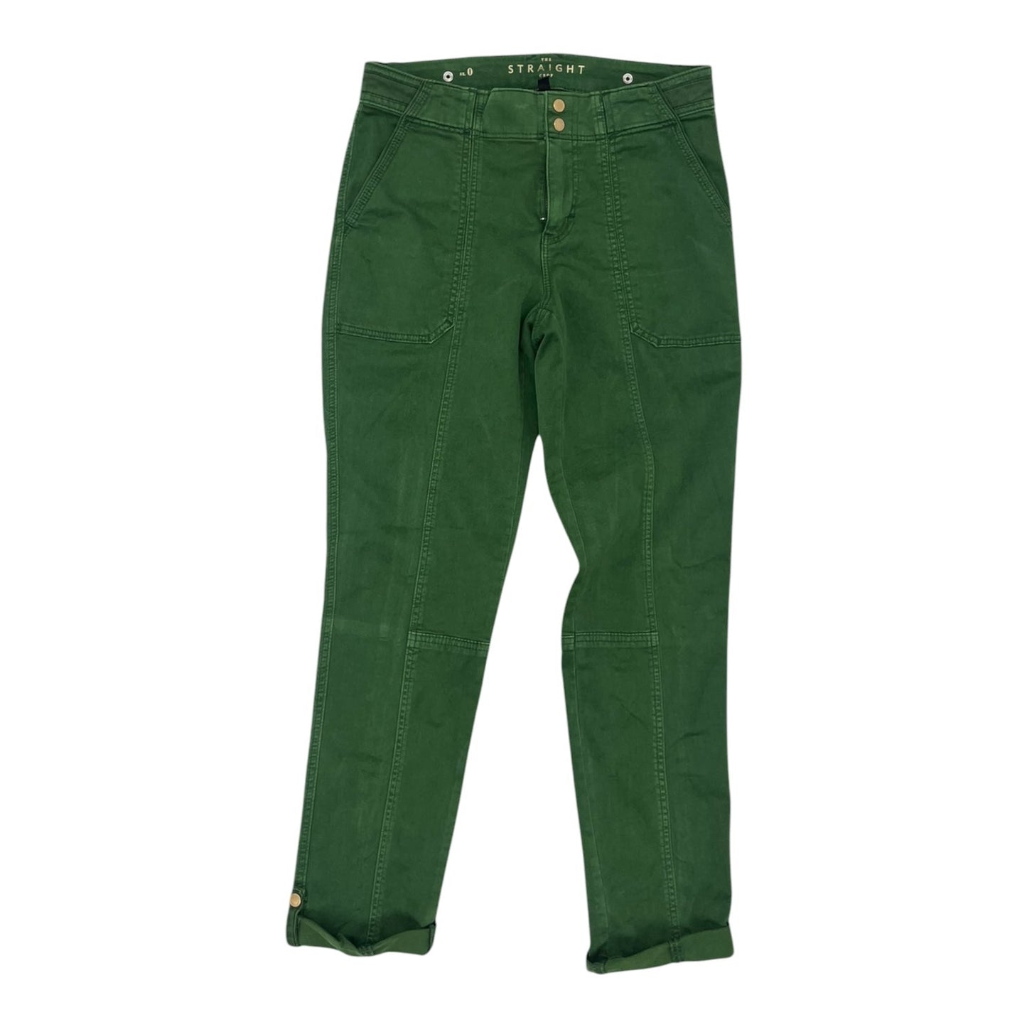Pants Cropped By White House Black Market In Green, Size:0