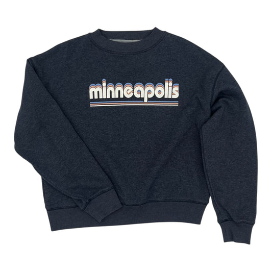 Athletic Sweatshirt Crewneck By Champion In Blue, Size:M