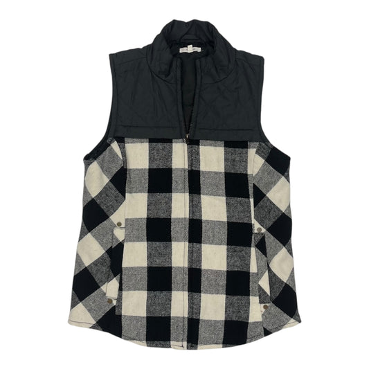 VEST PUFFER & QUILTED by MAURICES in BLACK & CREAM, Size:M