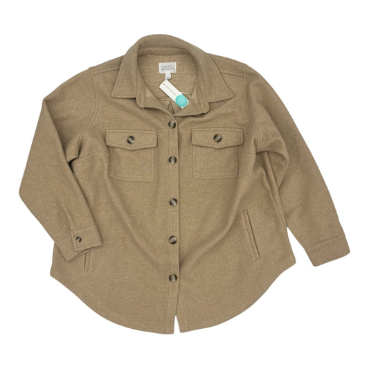 Jacket Shirt By Market & Spruce In Tan, Size:2X