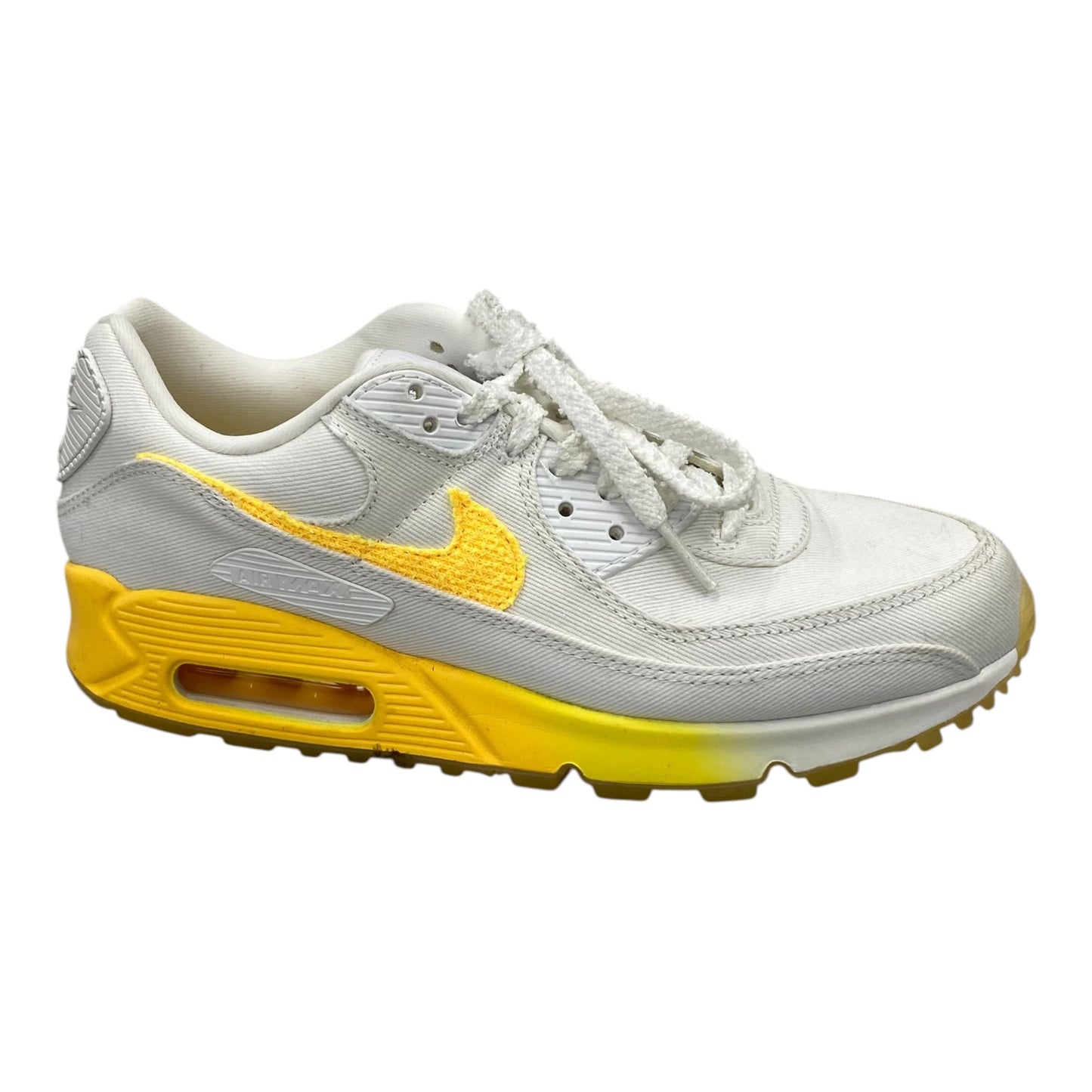 Shoes Sneakers By Nike In White & Yellow, Size:8.5