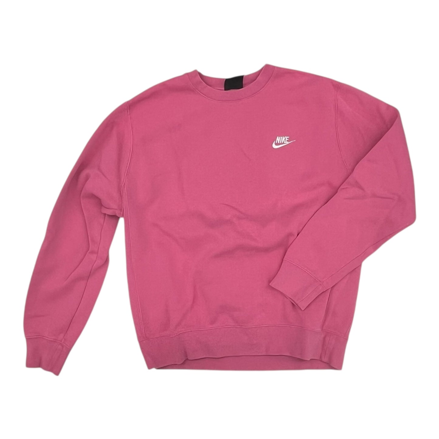 Athletic Sweatshirt Crewneck By Nike In Pink, Size:M