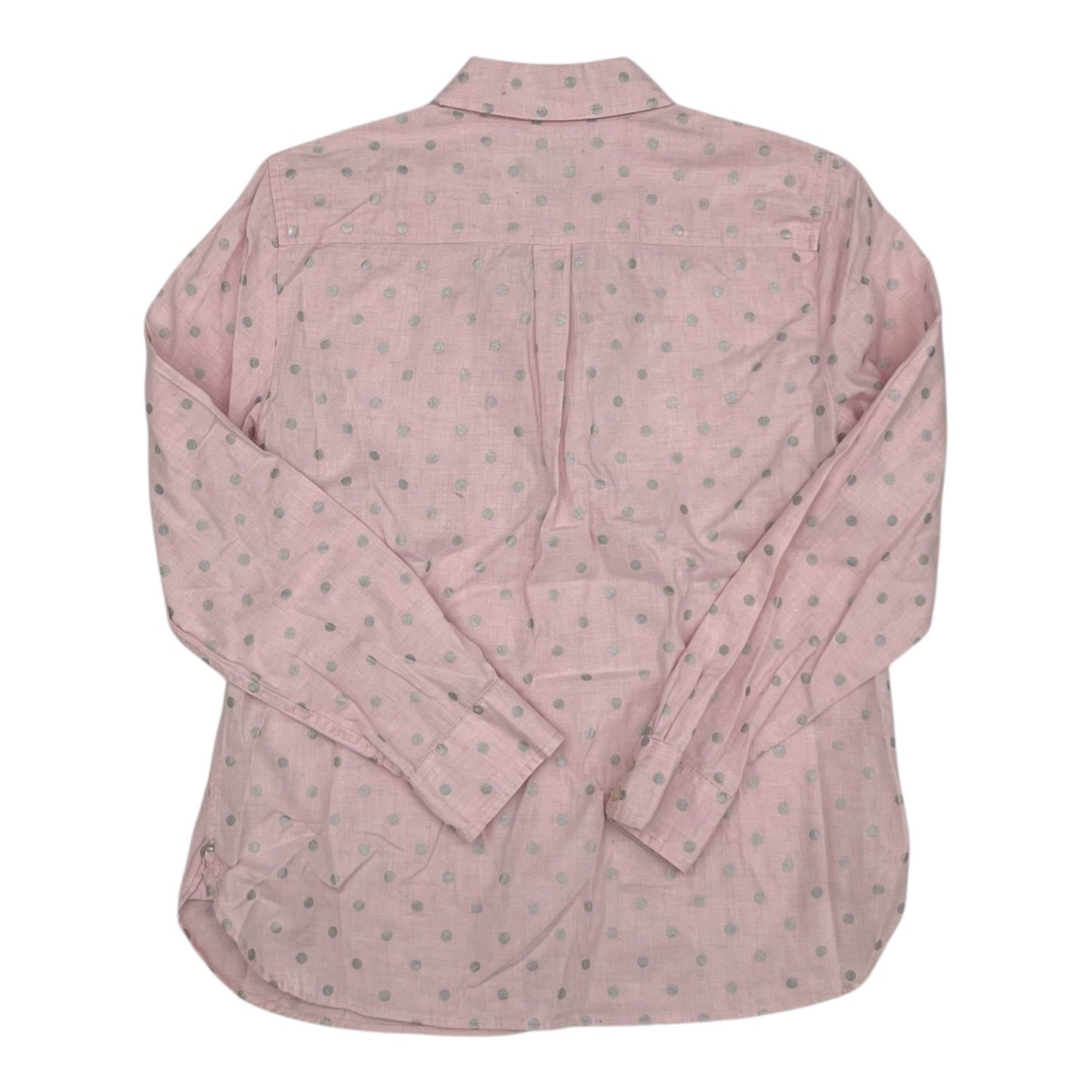 Blouse Ls By Talbots In Pink & Silver, Size:Sp