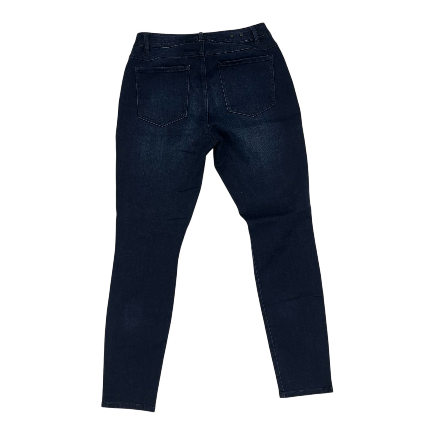 Jeans Skinny By Cabi In Blue Denim, Size:10