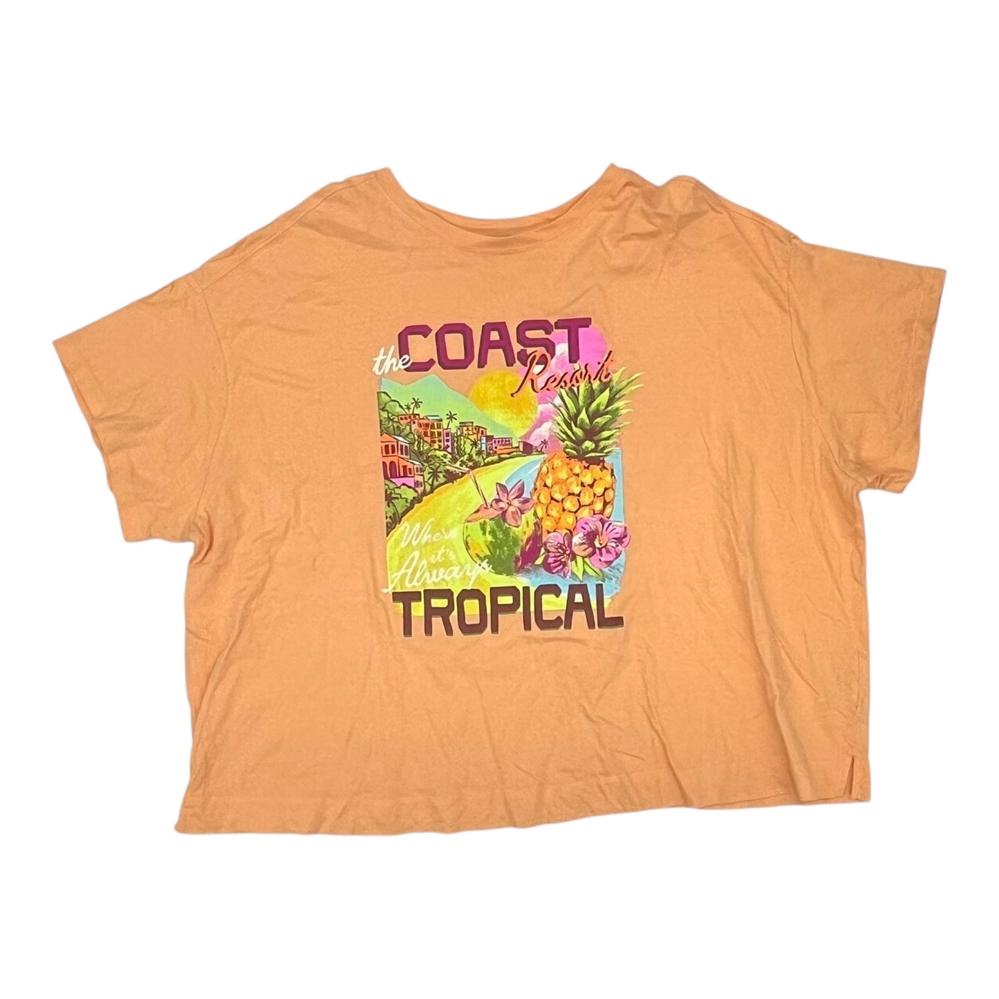 Top Ss By Old Navy In Orange, Size:3X
