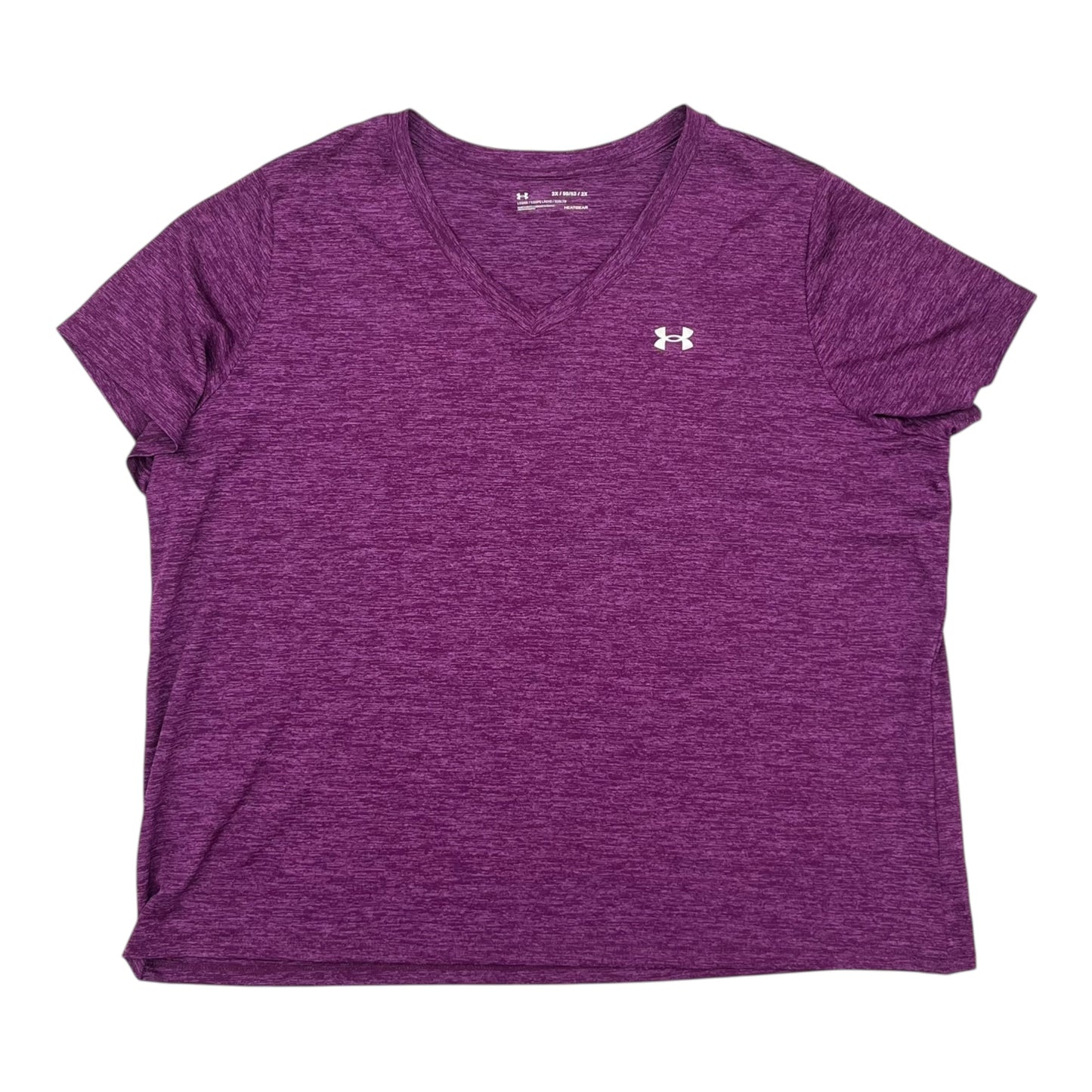 Athletic Top Ss By Under Armour In Purple, Size:2X