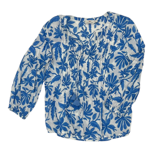 Top Ls By Vineyard Vines In Blue & White, Size:S