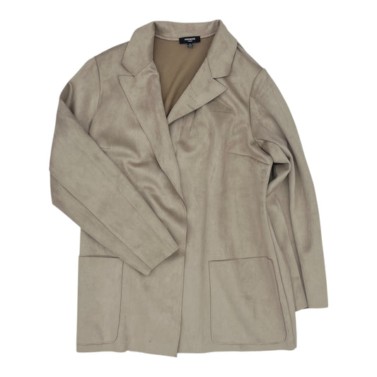 Blazer By Premise In Tan, Size:1X