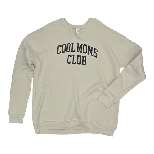 Sweatshirt Crewneck By Clothes Mentor In Cream, Size:Xl