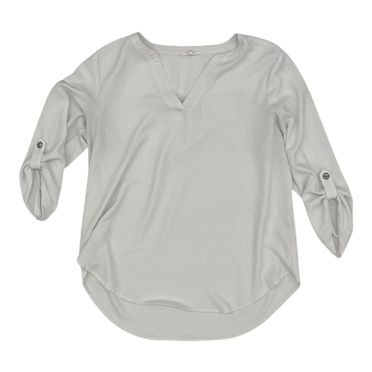 Blouse 3/4 Sleeve By Maurices In Cream, Size:M