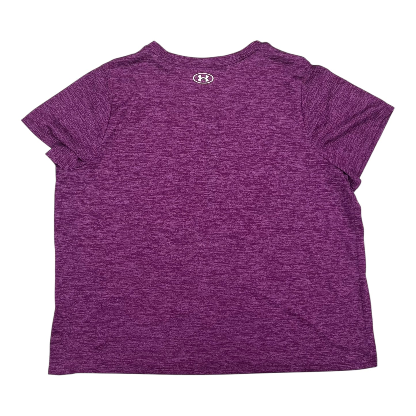 Athletic Top Ss By Under Armour In Purple, Size:2X