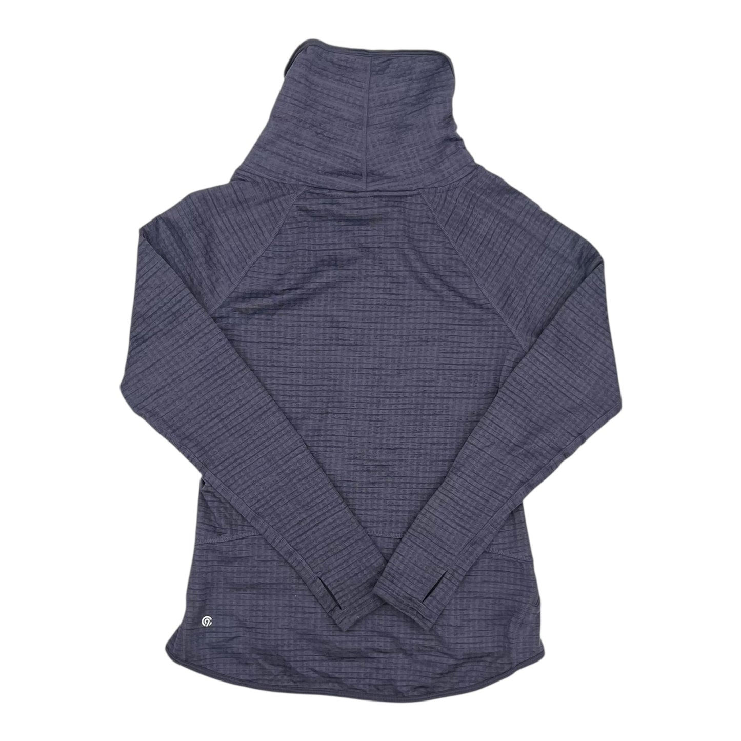 Athletic Top Ls Collar By Champion In Purple, Size:S