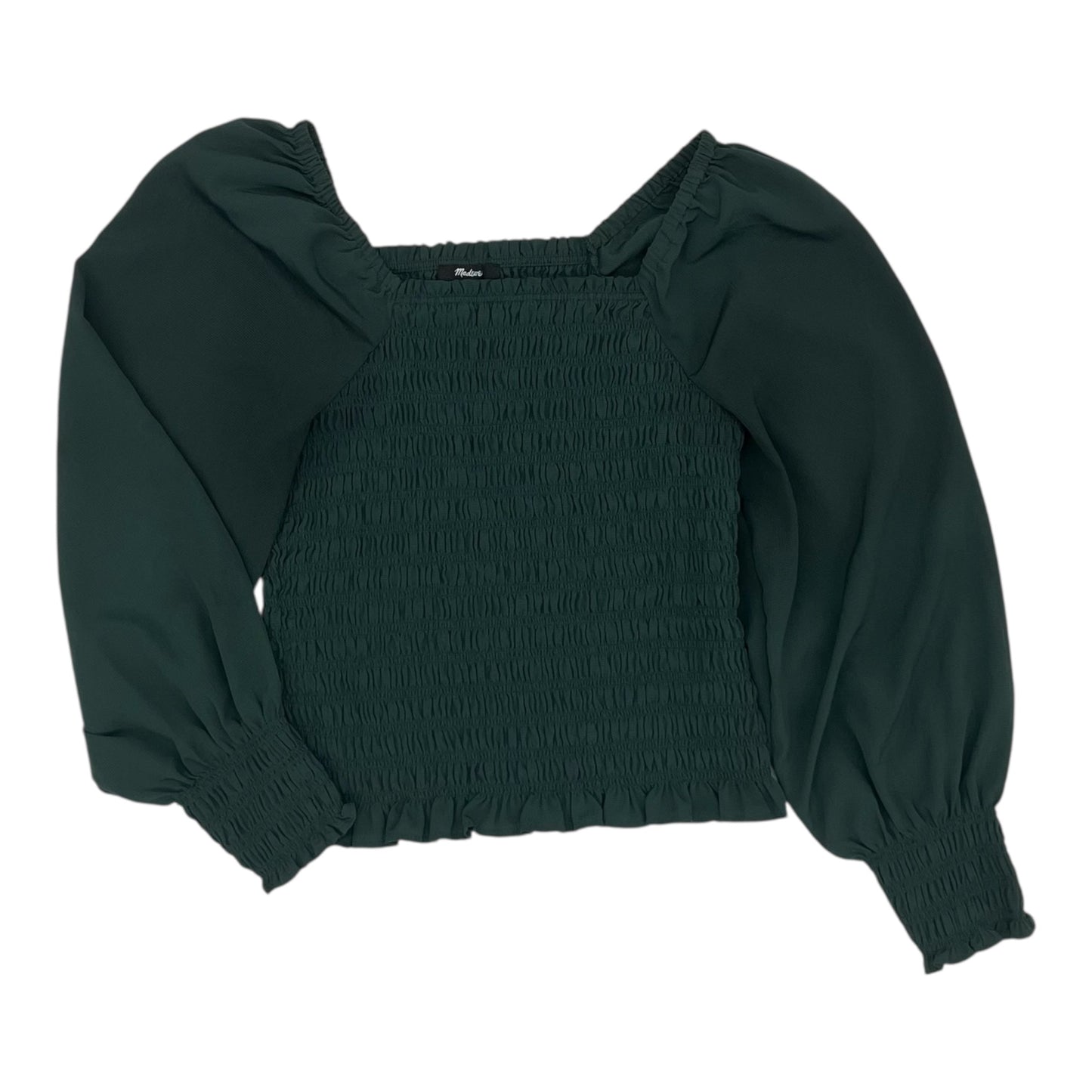 Blouse Ls By Madewell In Green, Size:M