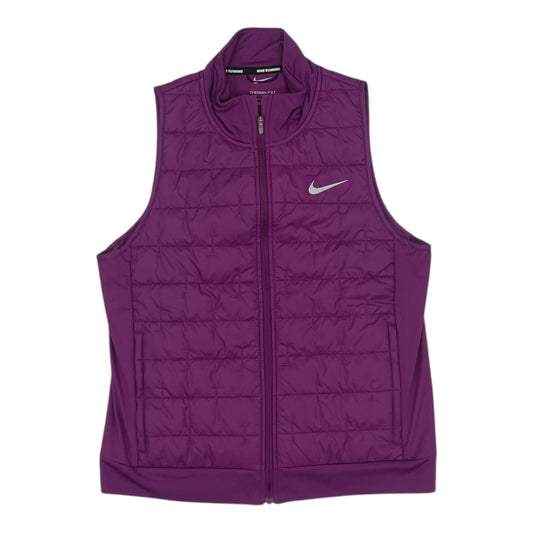 Vest Puffer & Quilted By Nike In Purple, Size:M