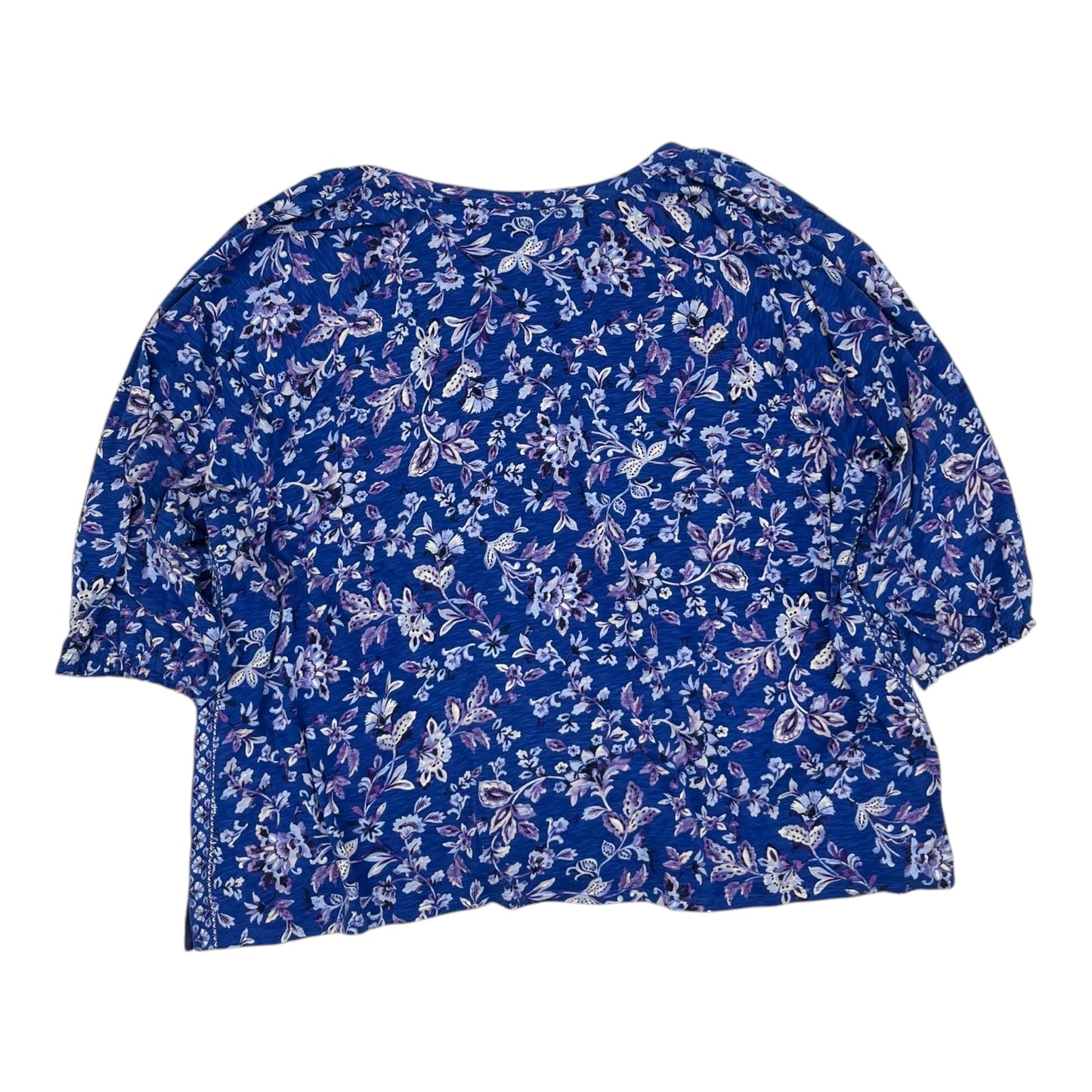 Top 3/4 Sleeve By J. Jill In Blue, Size:4X
