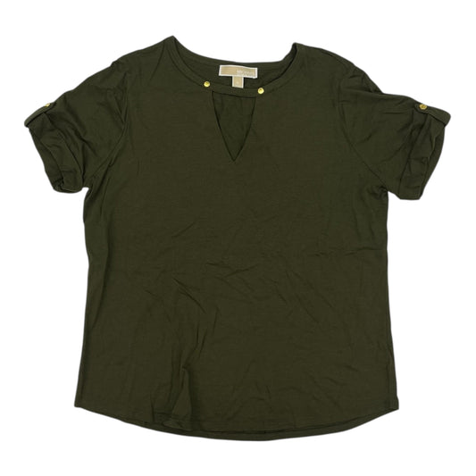 Top Ss Designer By Michael Kors In Green, Size:Xl