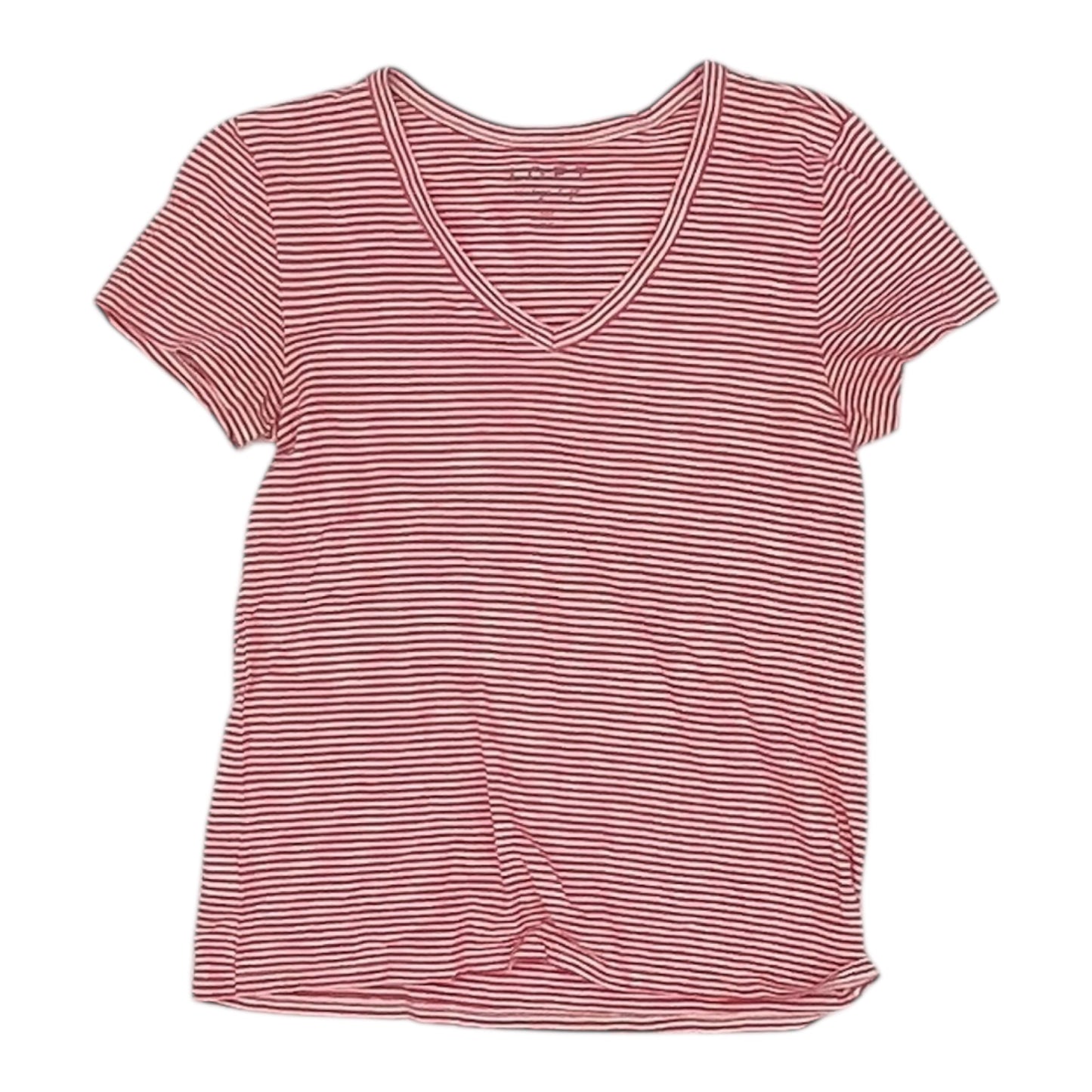 Top Ss By Loft In Red & White, Size:Xs