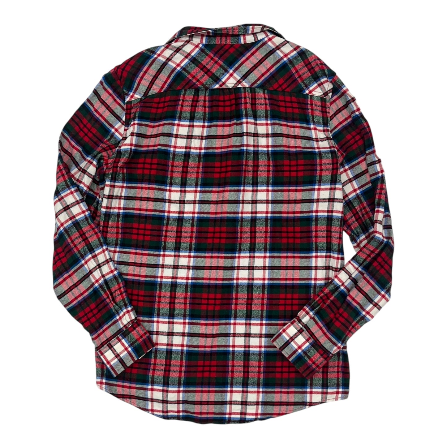 Blouse Ls By Lands End In Red, Size:L