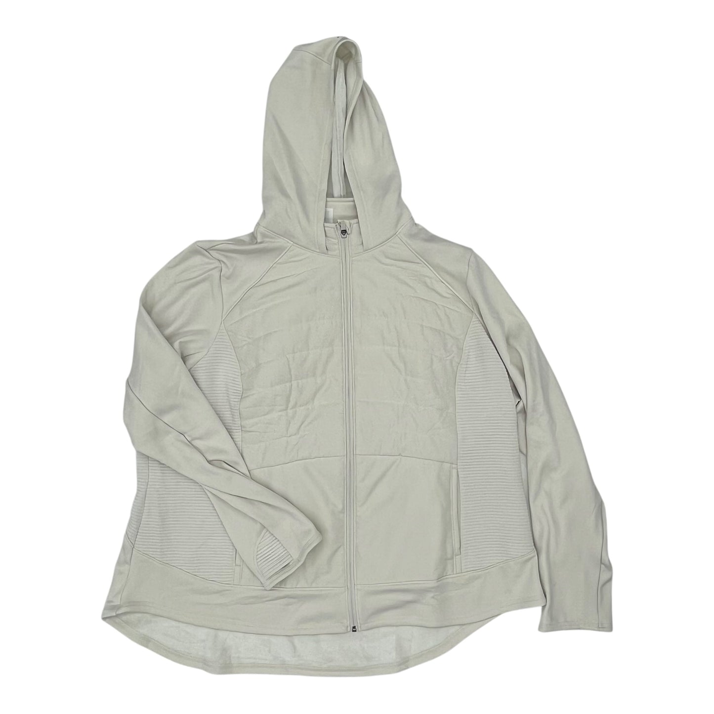 Athletic Jacket By Tek Gear In Tan, Size:3X