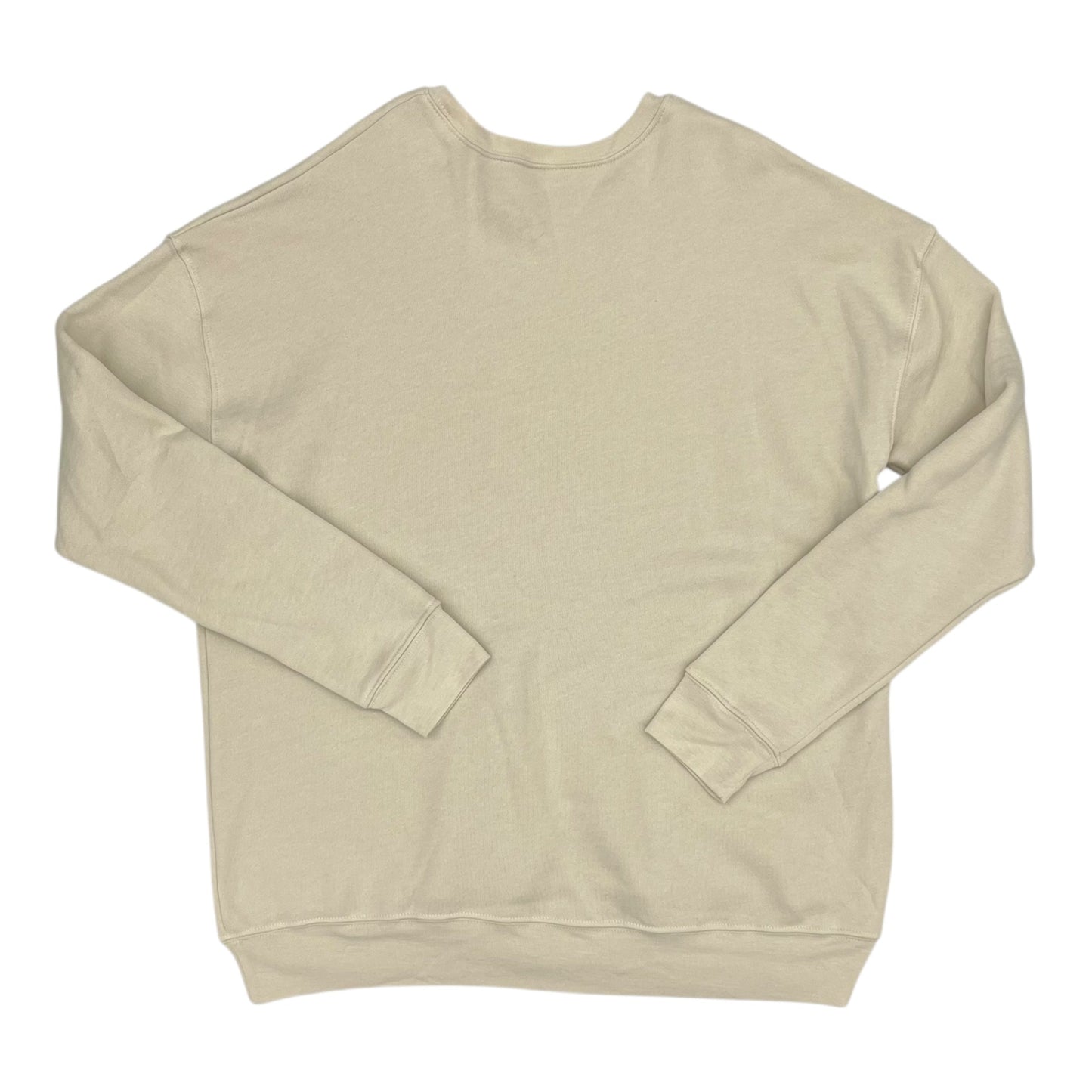 Sweatshirt Crewneck By Clothes Mentor In Cream, Size:Xl