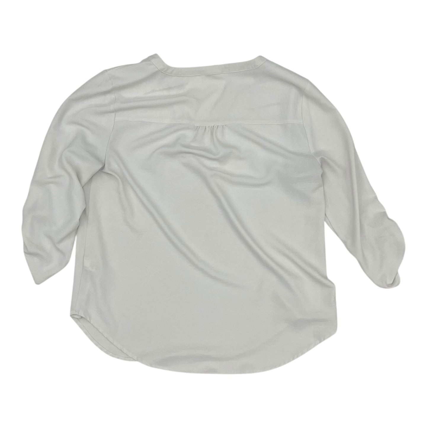 Blouse 3/4 Sleeve By Maurices In Cream, Size:M