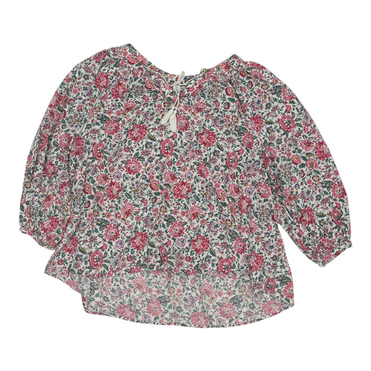 Blouse 3/4 Sleeve By Old Navy In Floral Print, Size:Xxl