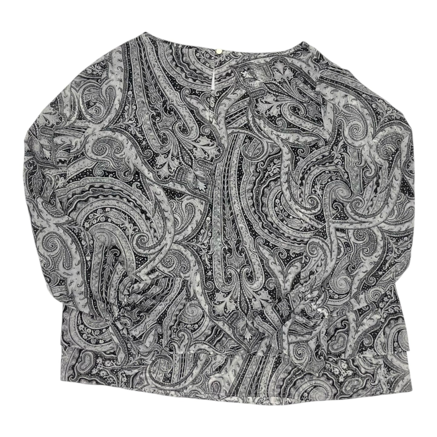 Blouse Ls By White House Black Market In Grey, Size:M