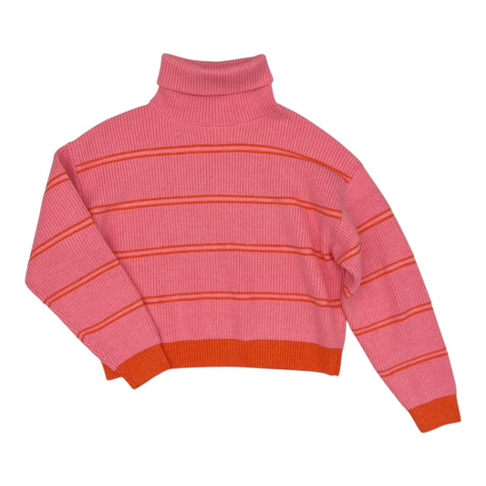 Sweater By Flat White In Orange & Pink, Size:M