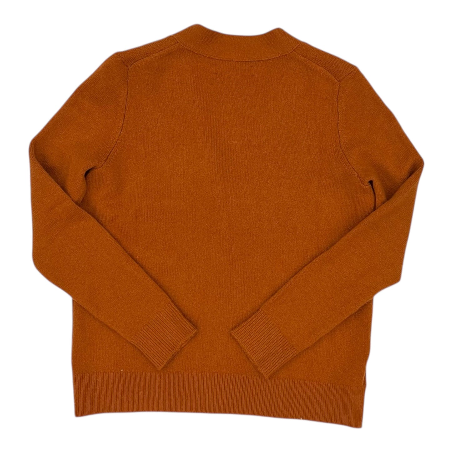 Sweater Cardigan By Loft In Orange, Size:S