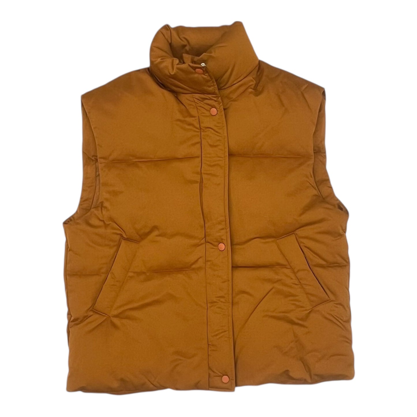 Vest Puffer & Quilted By Hyfve In Orange, Size:S