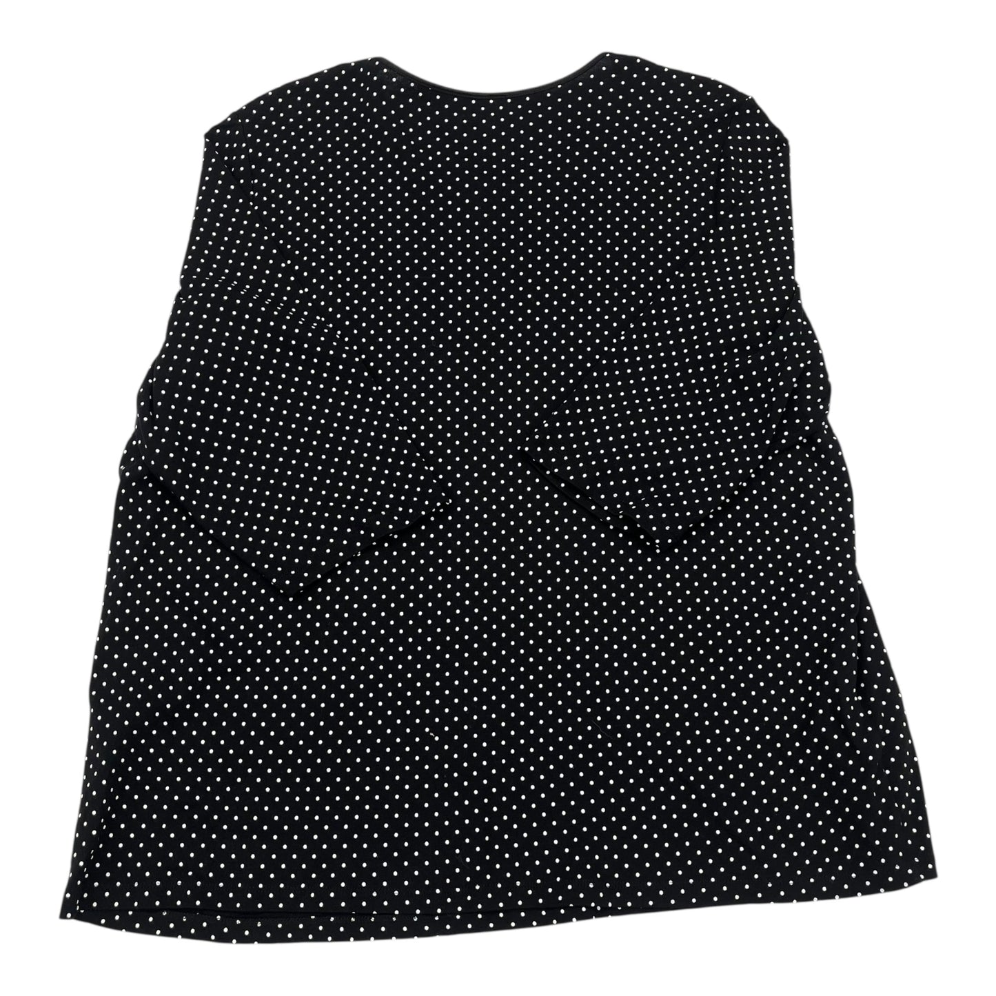 Top 3/4 Sleeve By Cj Banks In Black, Size:3X