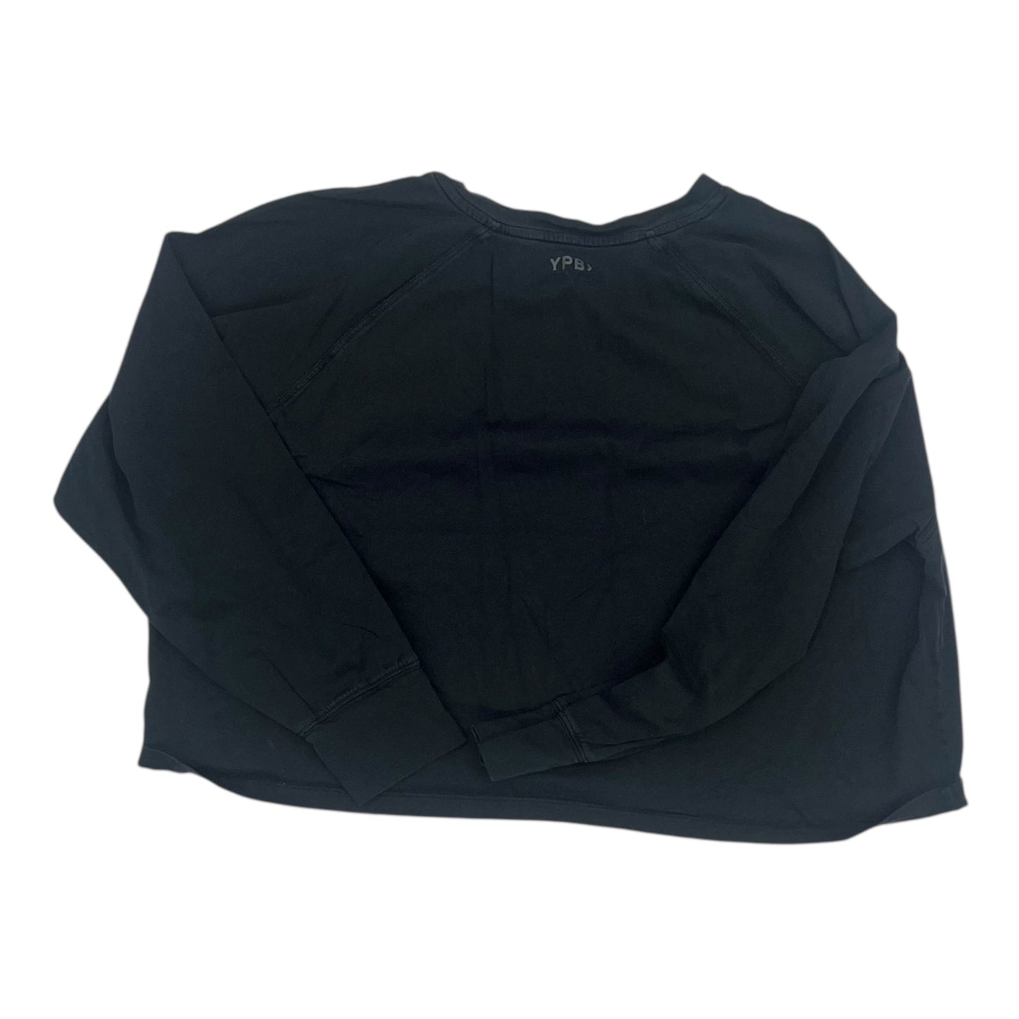 Athletic Top Ls Crewneck By Clothes Mentor In Black, Size:L