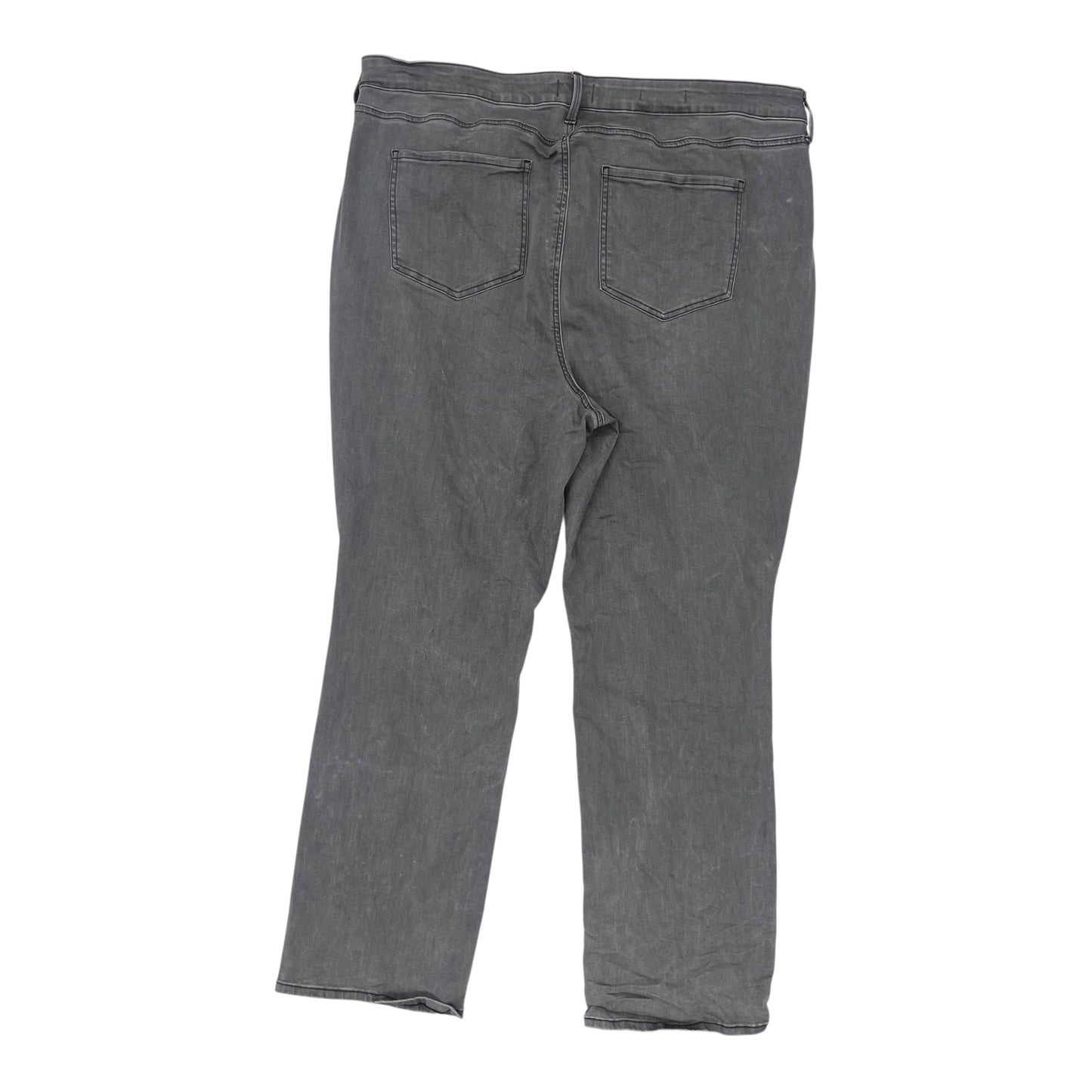 Jeans Straight By Not Your Daughters Jeans In Grey Denim, Size:22