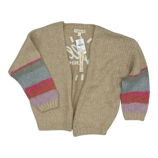 Sweater Cardigan By Saltwater Luxe In Tan, Size:L