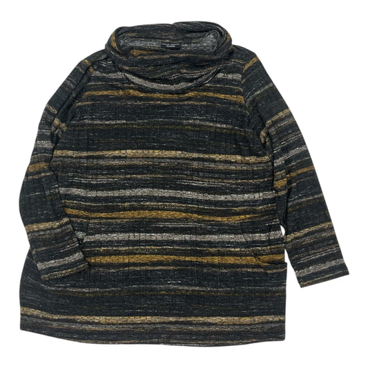 Top Ls By Susan Graver In Grey & Tan, Size:2X