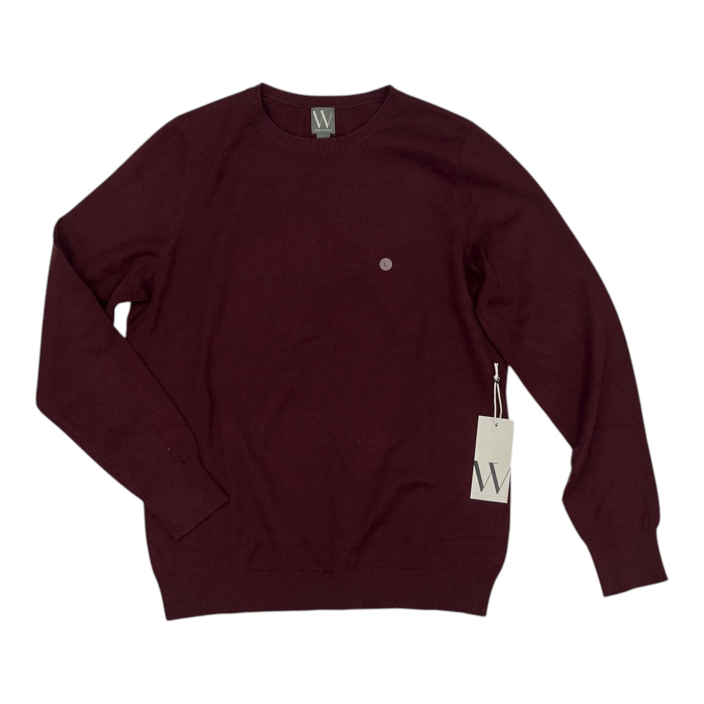 Top Ls Basic By Worthington In Maroon, Size:L
