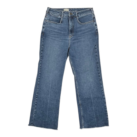 Jeans Cropped By Pilcro In Blue Denim, Size:10