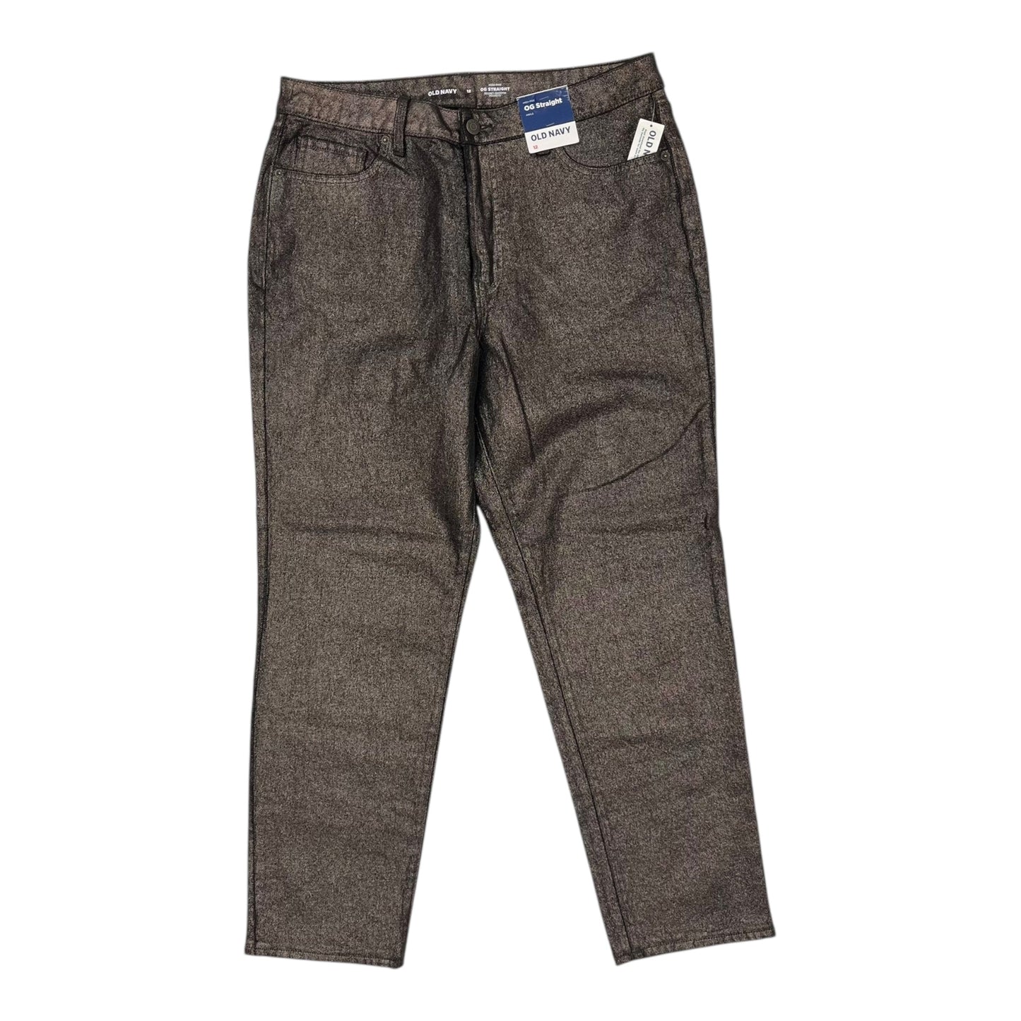 Jeans Straight By Old Navy In Bronze, Size:12