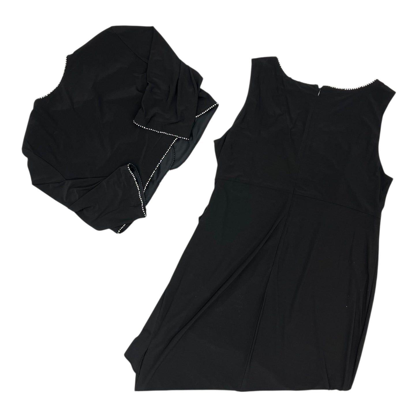Dress Set 2Pc By R And M Richards In Black, Size:20