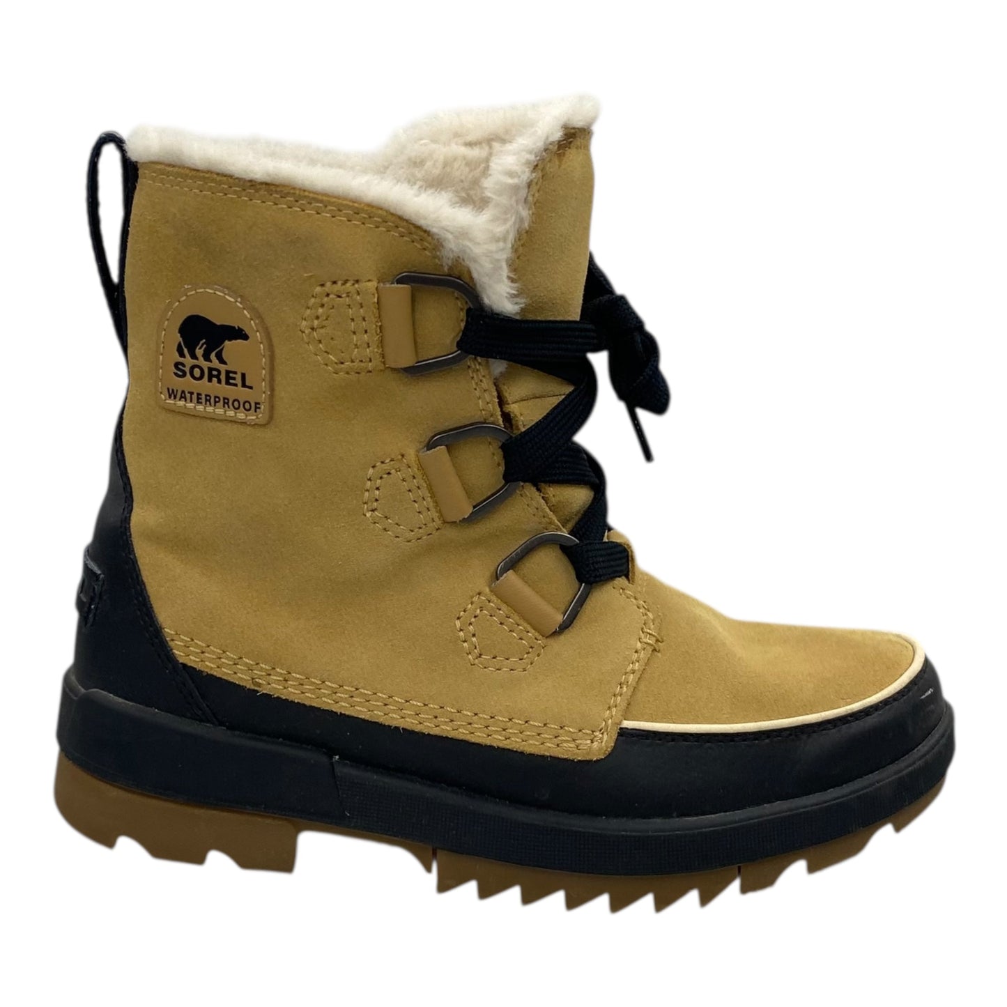 Boots Snow By Sorel In Black & Brown, Size:8.5