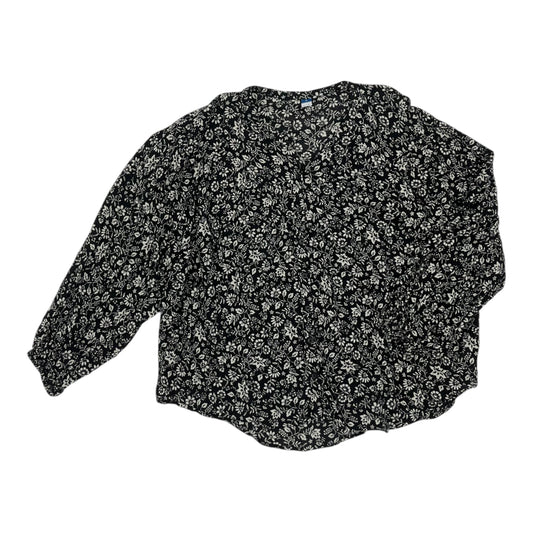 Blouse Ls By Old Navy In Floral Print, Size:Xl