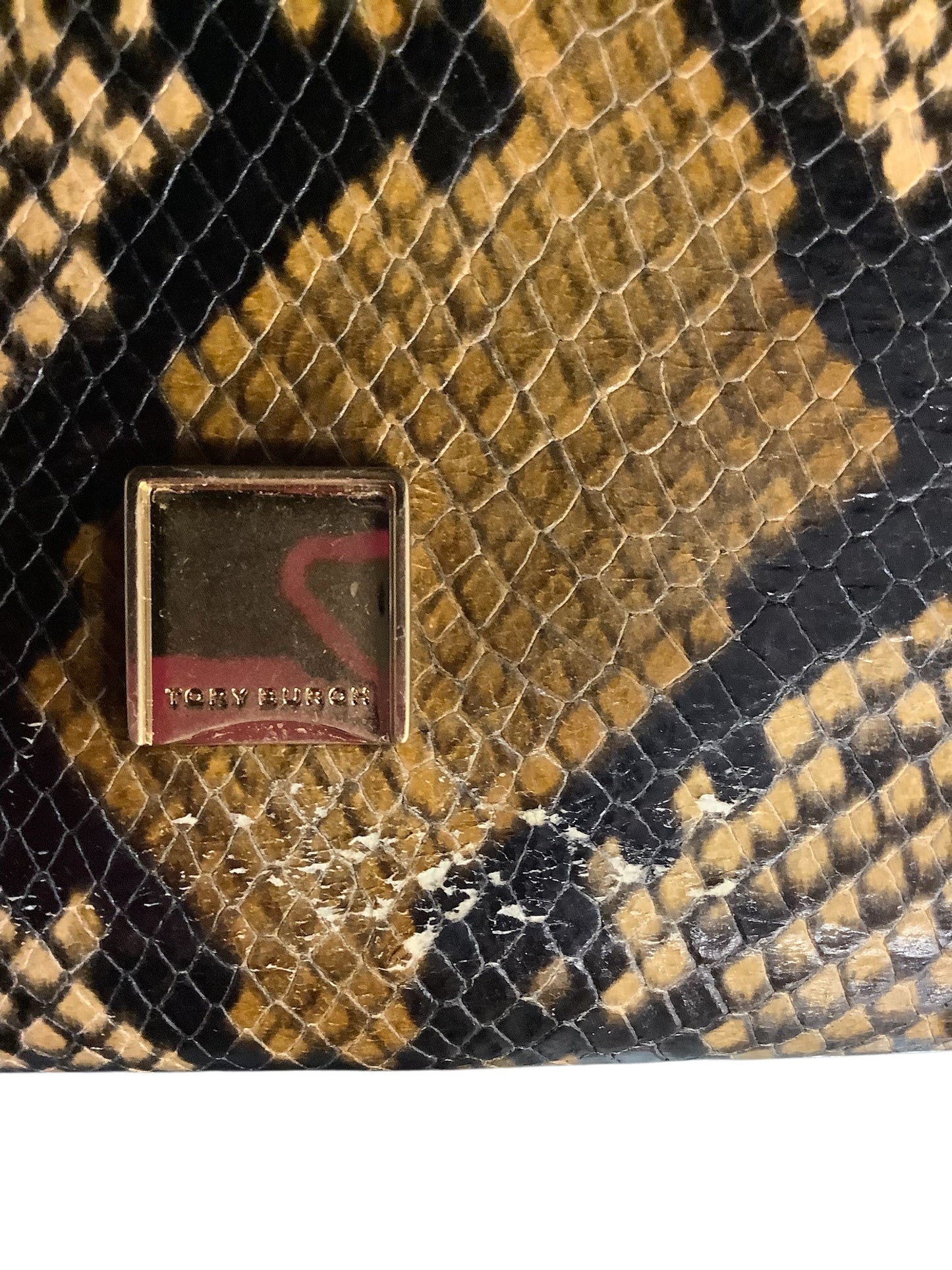 Crossbody Designer By Tory Burch In Animal Print, Size:Small