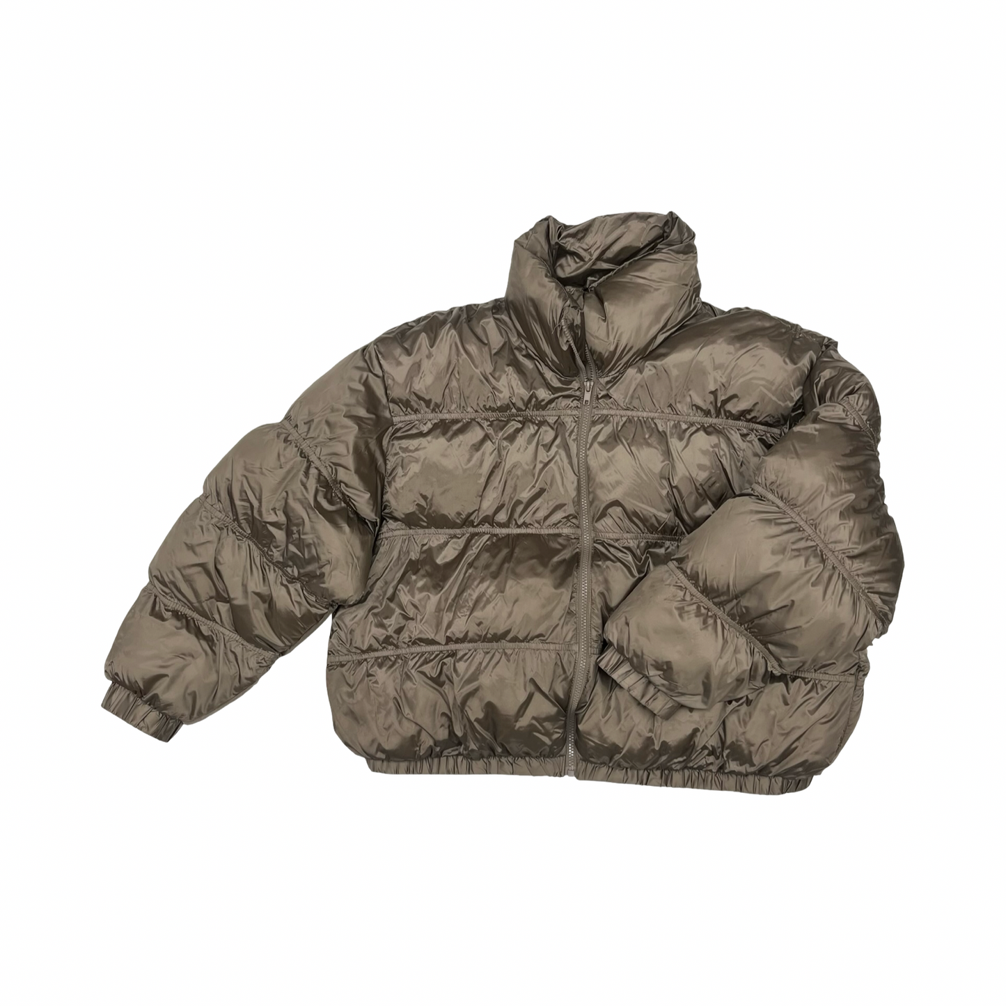 Coat Puffer & Quilted By Wild Fable In Brown, Size:Xl