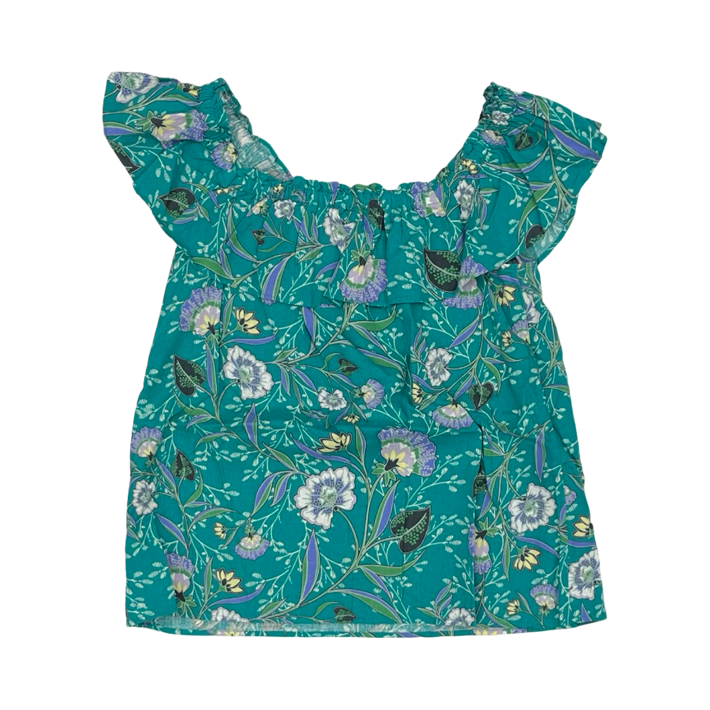 Blouse Ss By Loft In Green, Size:S