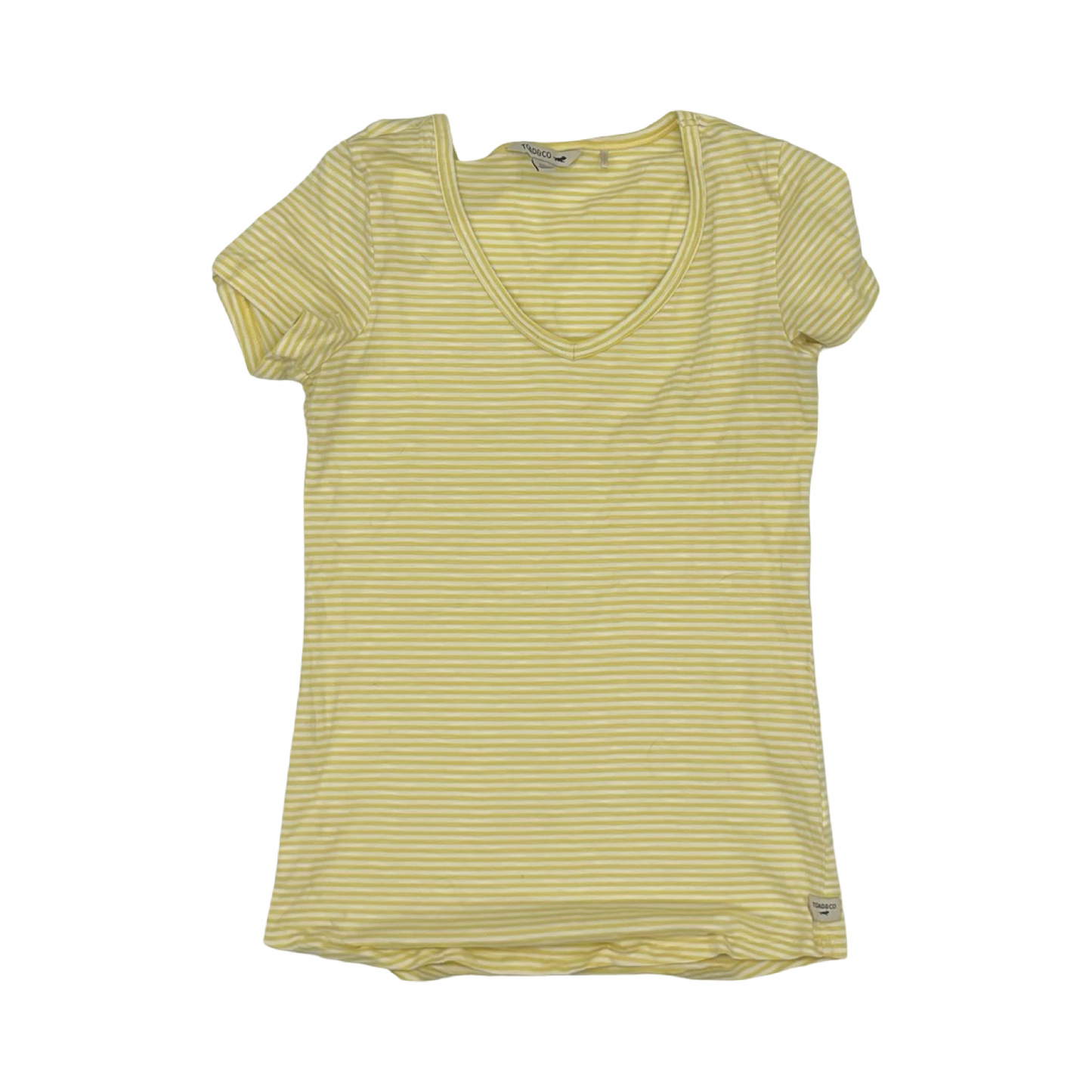 Top Ss By Toad & Co In White & Yellow, Size:Xs