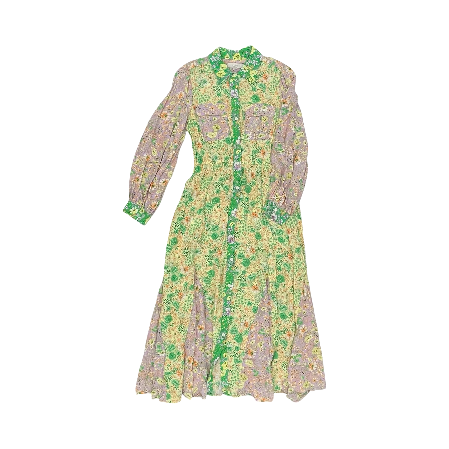 Dress Casual Maxi By Loft In Floral Print, Size:S